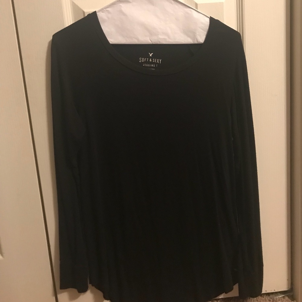 Black Long Sleeve Top